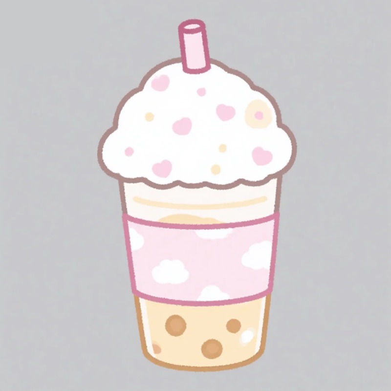 milk tea trà sữa chibi cute 37