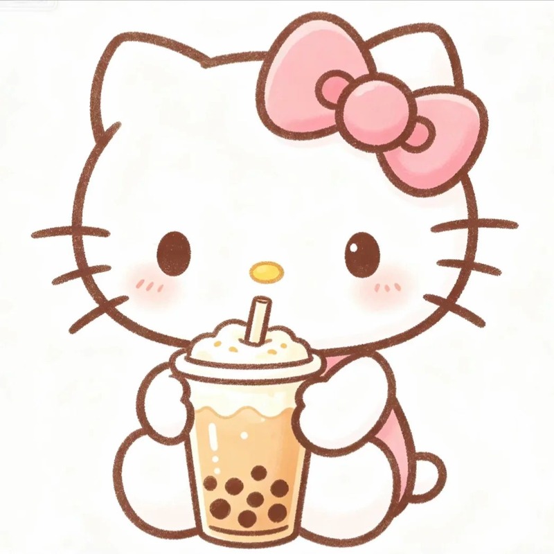 milk tea trà sữa chibi cute 7