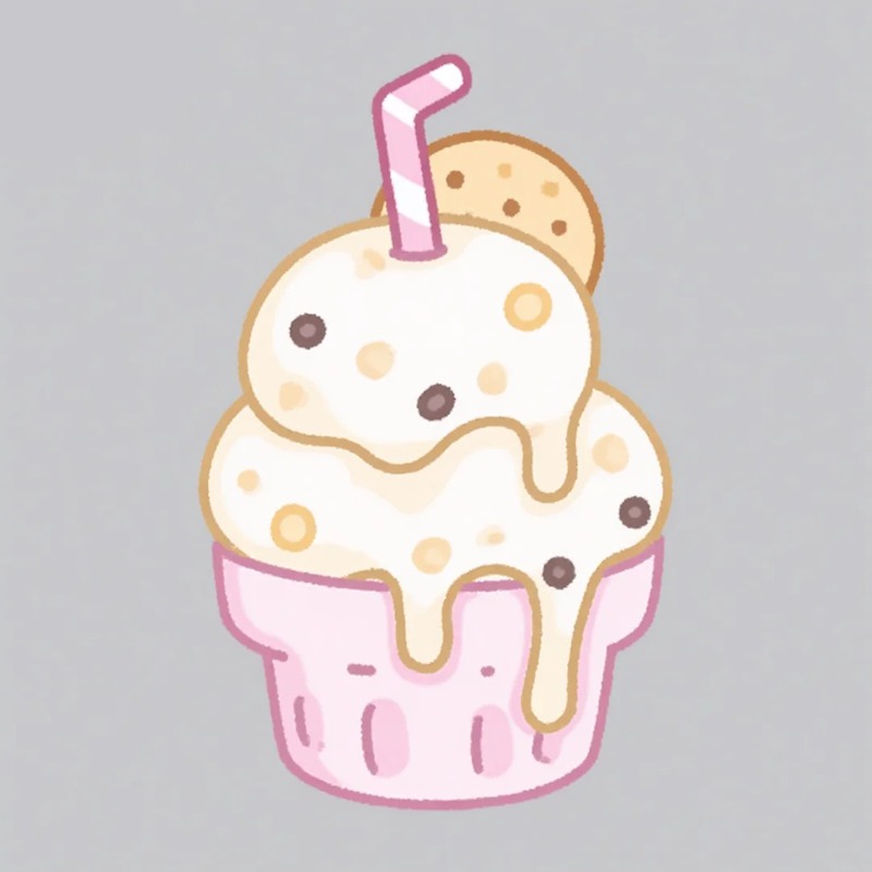 milk tea trà sữa chibi cute 8