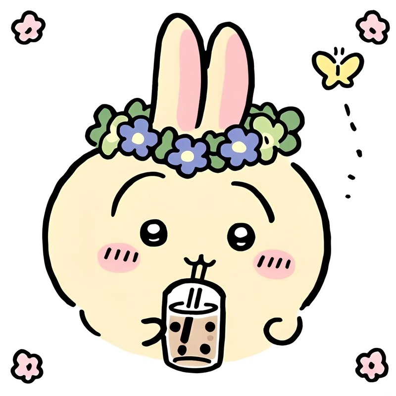 milk tea trà sữa chibi cute 9