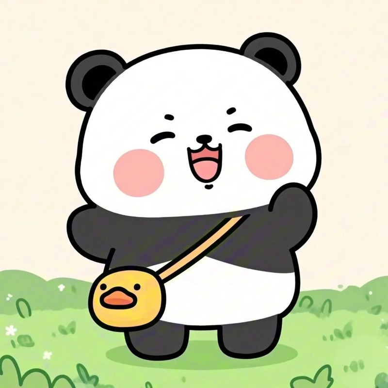 panda cute chibi
