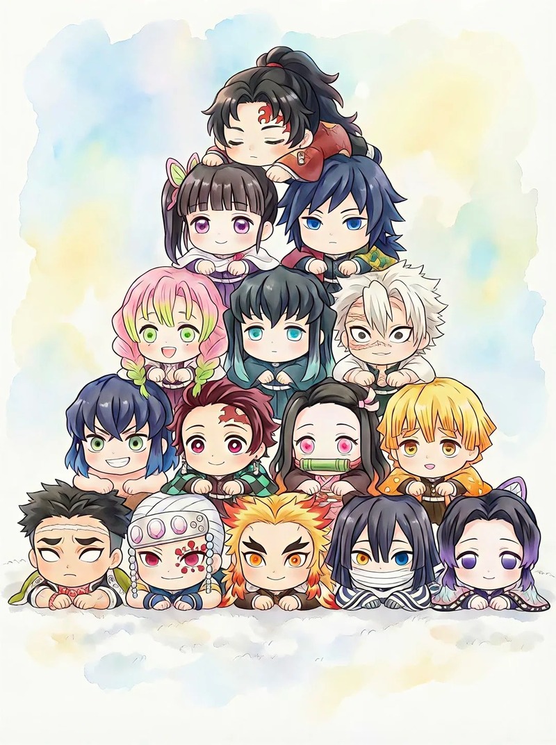 thanh gươm diệt quỷ chibi 4