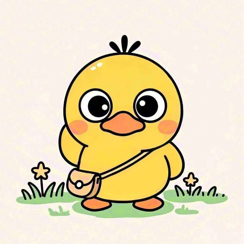 vịt cute chibi 10