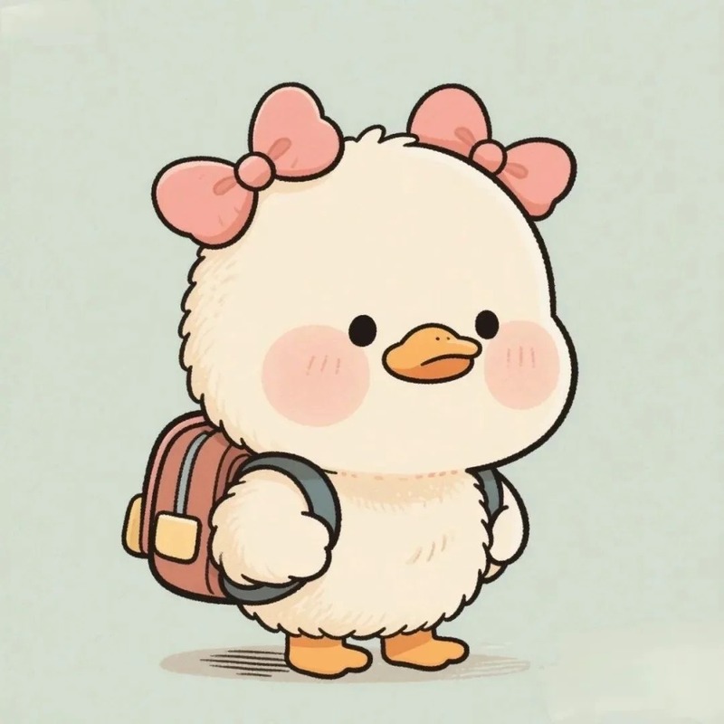 vịt cute chibi 15