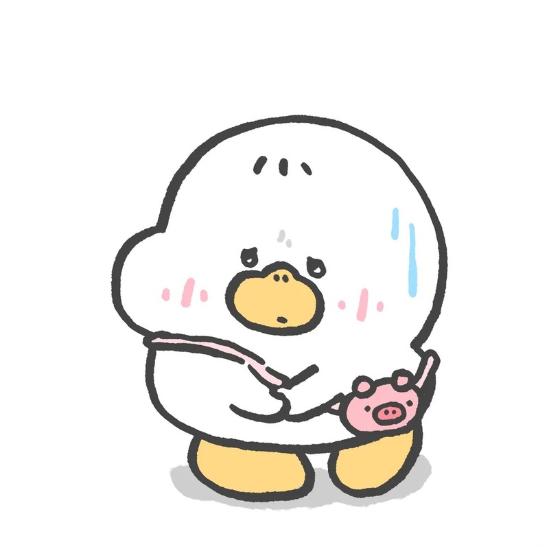 vịt cute chibi 16