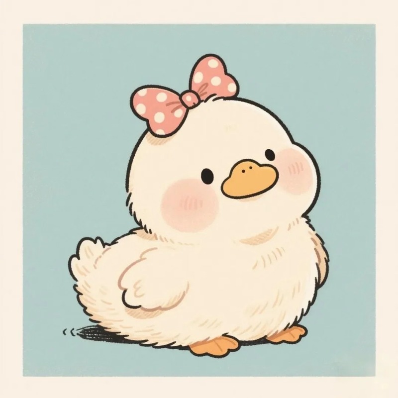 vịt cute chibi 20