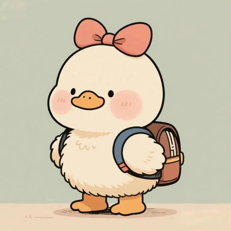 vịt cute chibi 29