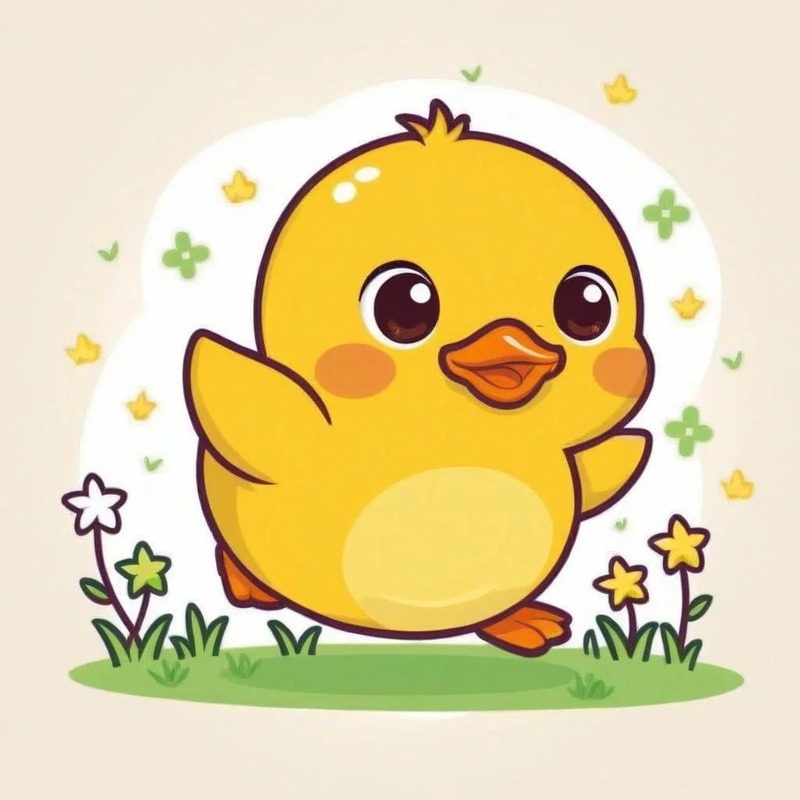 vịt cute chibi 31