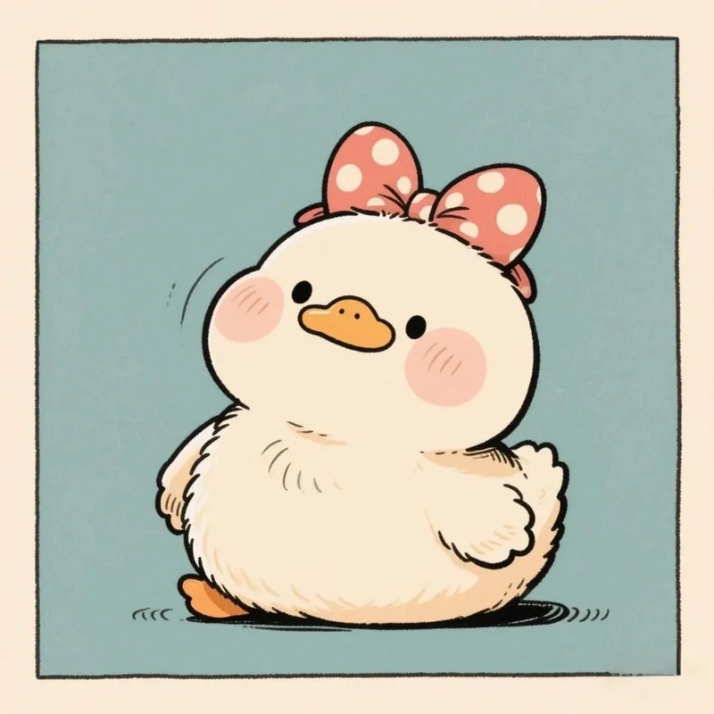 vịt cute chibi 33