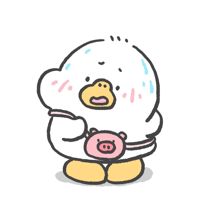 vịt cute chibi 7