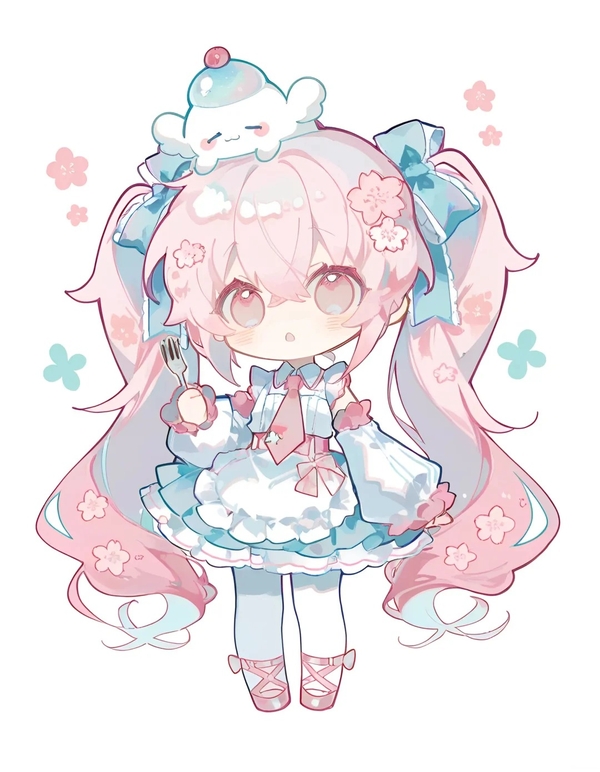 ảnh cô gái chibi 35