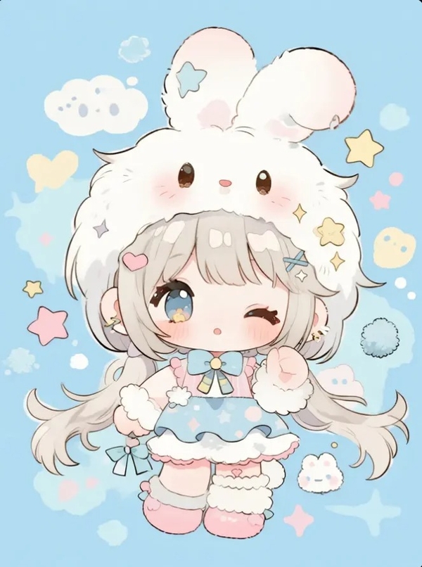 ảnh cô gái chibi 39
