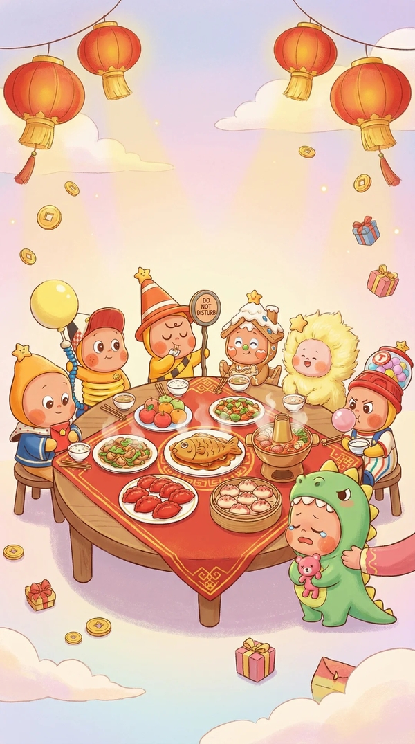 anime chibi hình nền tết cute 17