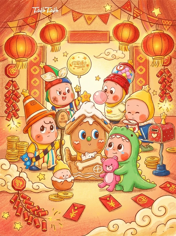 anime chibi hình nền tết cute 19