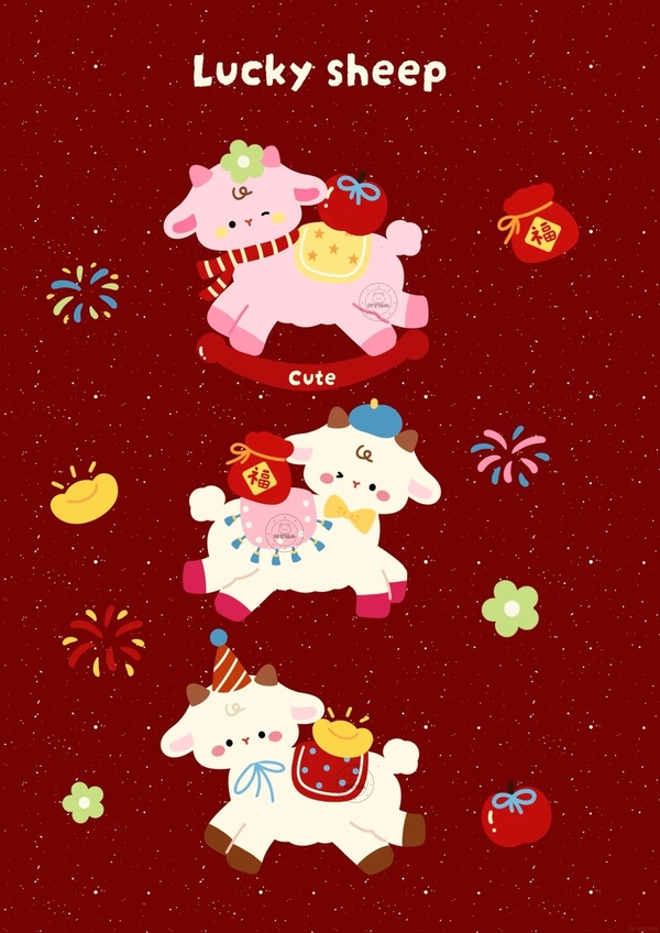 anime chibi hình nền tết cute 27