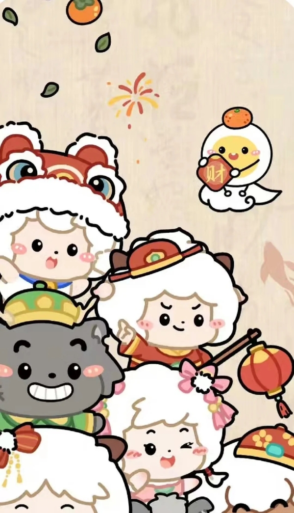 anime chibi hình nền tết cute 30