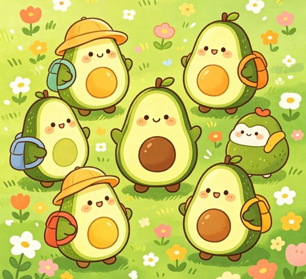 bơ cute chibi 10