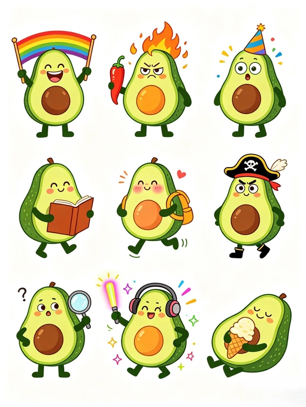 bơ cute chibi 21