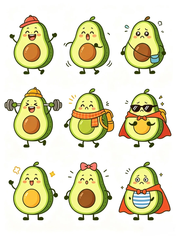 bơ cute chibi 22