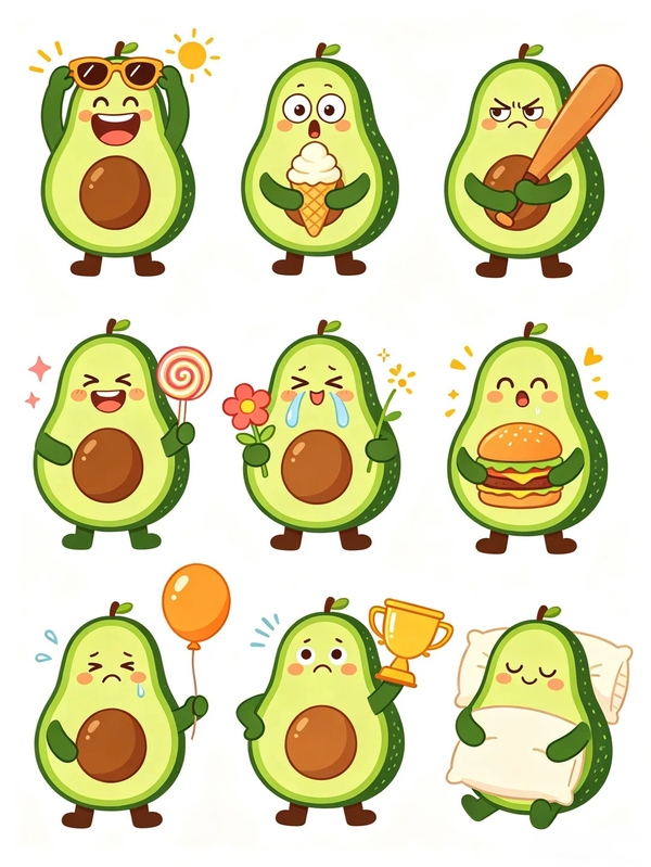 bơ cute chibi 24