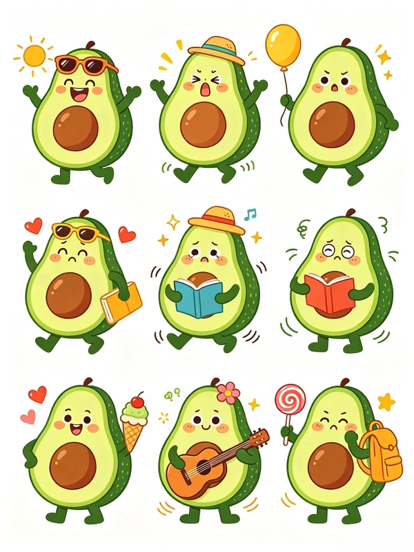 bơ cute chibi 25