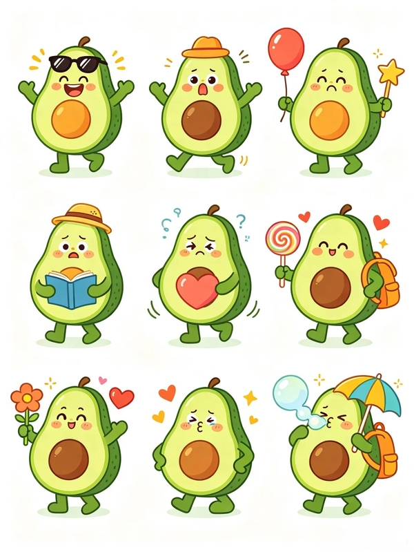 bơ cute chibi 27