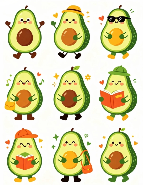 bơ cute chibi 32