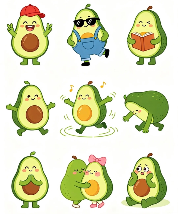 bơ cute chibi 33