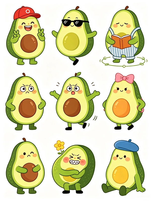 bơ cute chibi 34