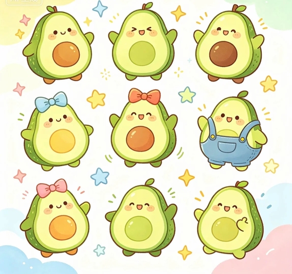 bơ cute chibi 9