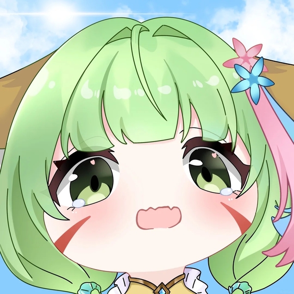 chibi anime xanh lá cây cute 10