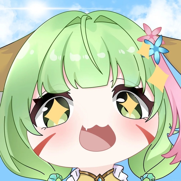 chibi anime xanh lá cây cute 11
