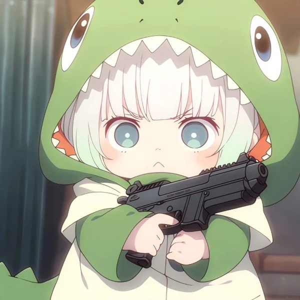 chibi anime xanh lá cây cute 13