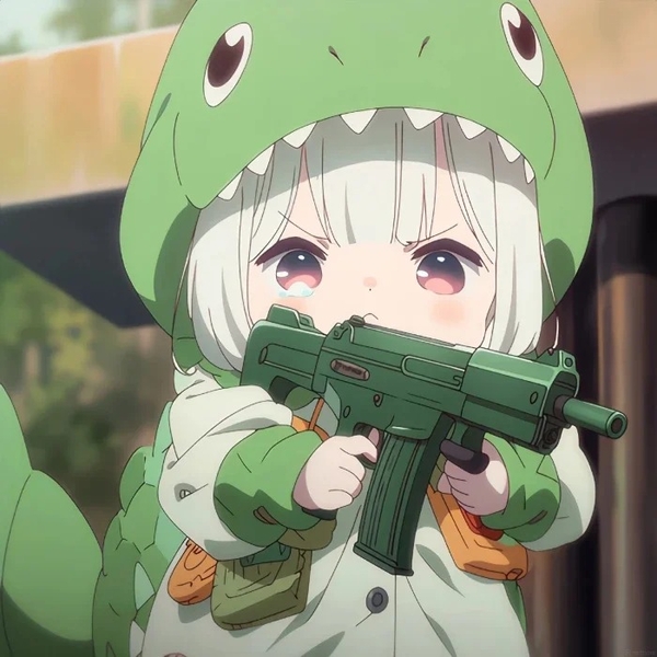 chibi anime xanh lá cây cute 15