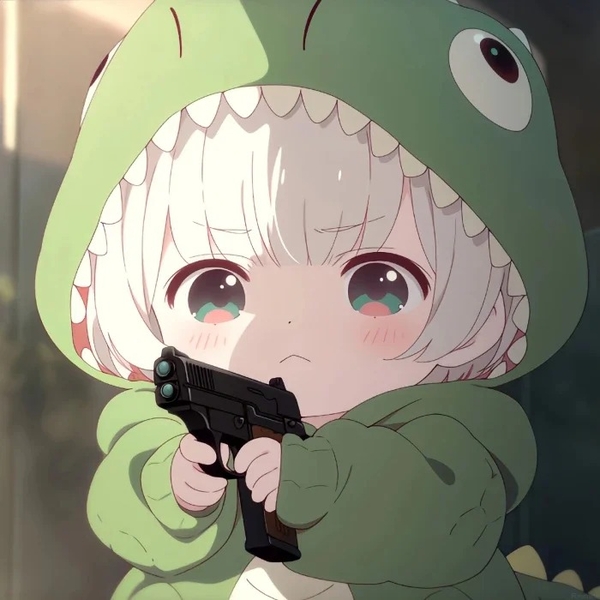 chibi anime xanh lá cây cute 17