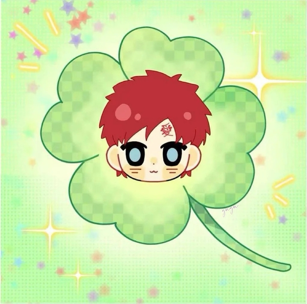 chibi anime xanh lá cây cute 19
