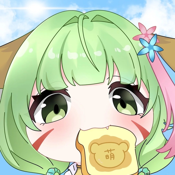 chibi anime xanh lá cây cute 6