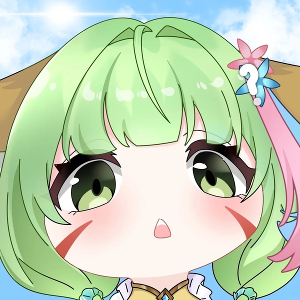 chibi anime xanh lá cây cute 7