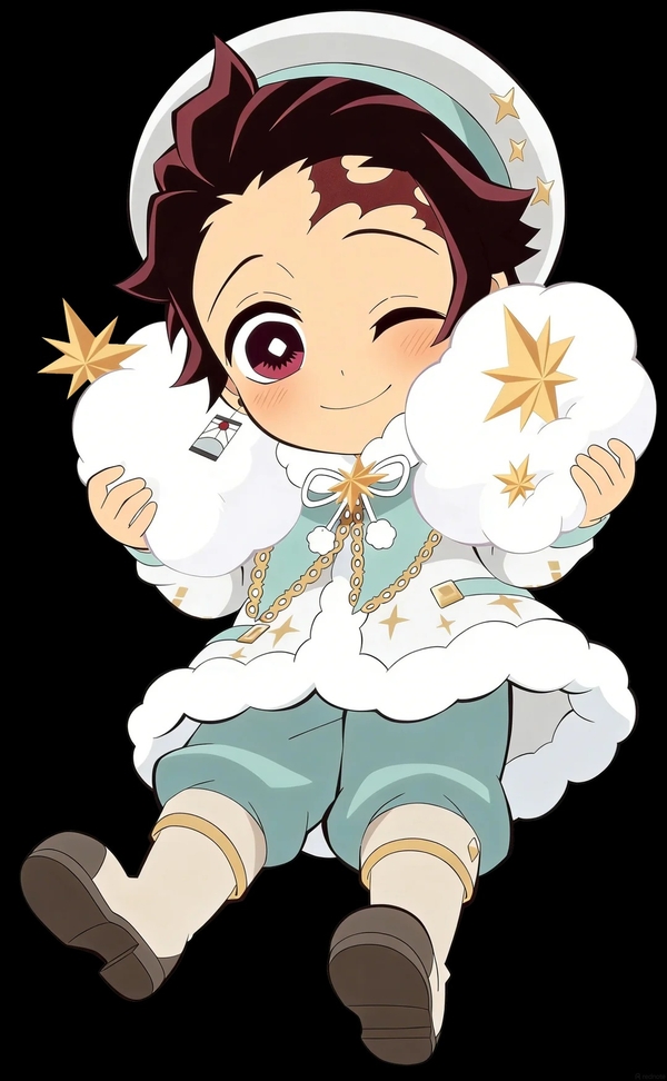 chibi cute hình ảnh thanh gươm diệt quỷ chibi 1