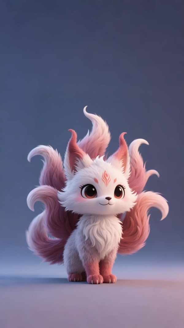 cute cáo tuyết chibi 1