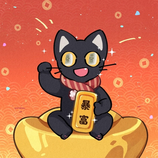 cute mèo đen chibi 12