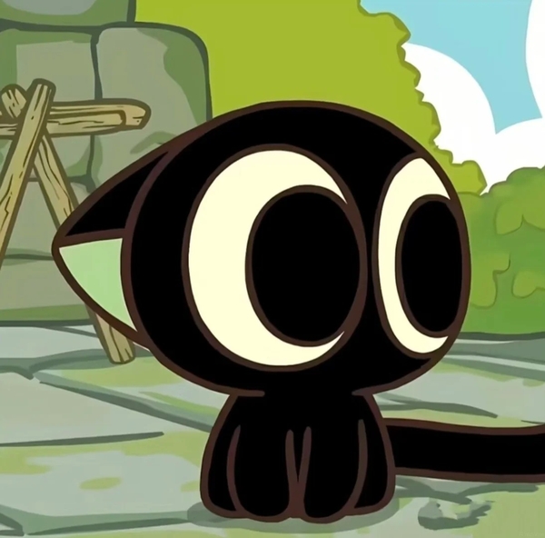 cute mèo đen chibi 30