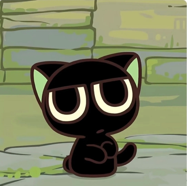 cute mèo đen chibi 31