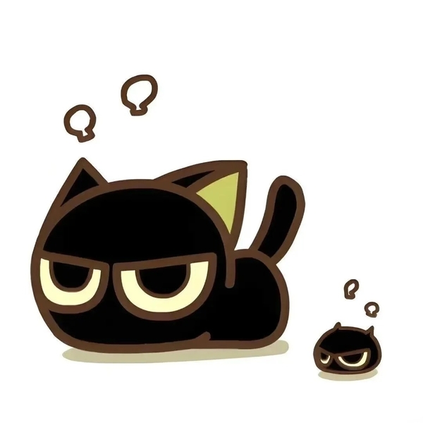 cute mèo đen chibi 33
