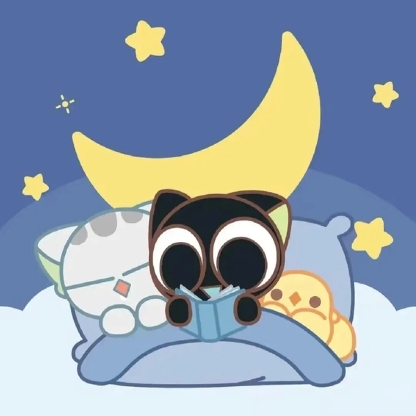 cute mèo đen chibi 35