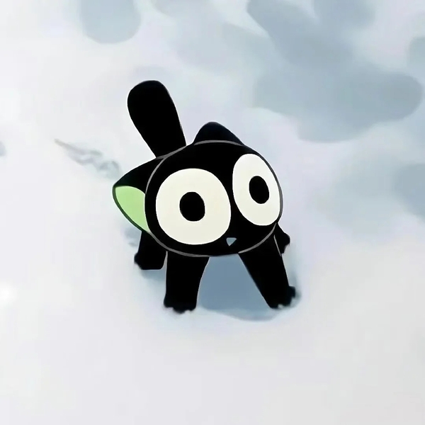 cute mèo đen chibi 36