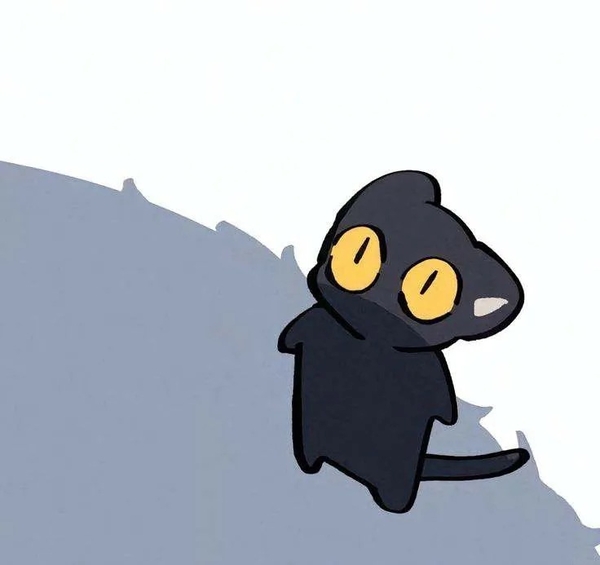 cute mèo đen chibi 43