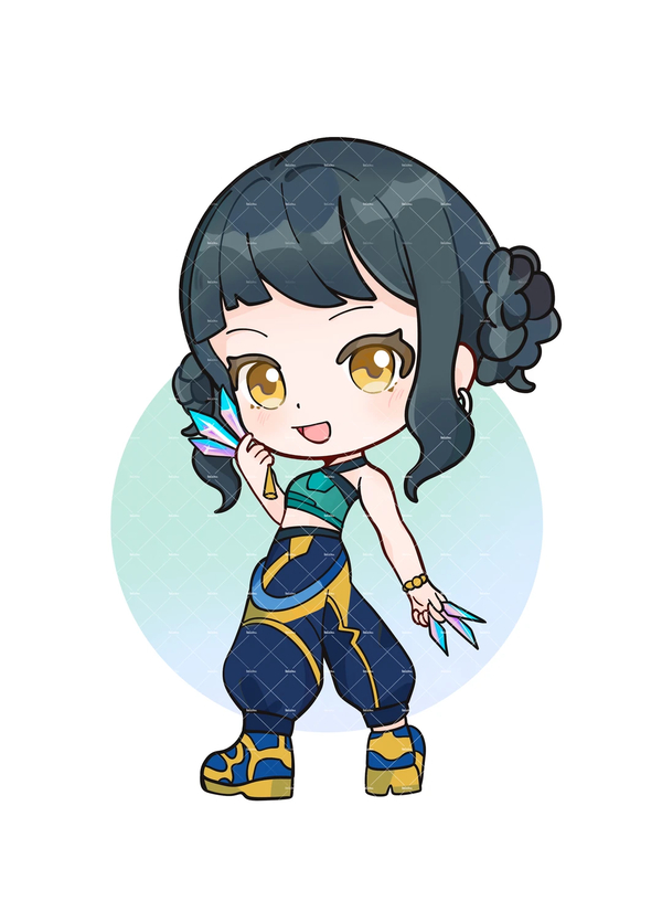 kpop demon hunters chibi 1