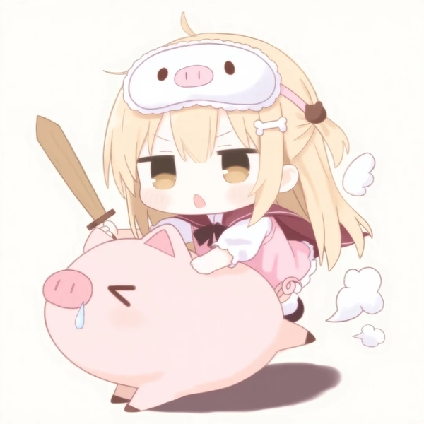 lợn chibi cute 14