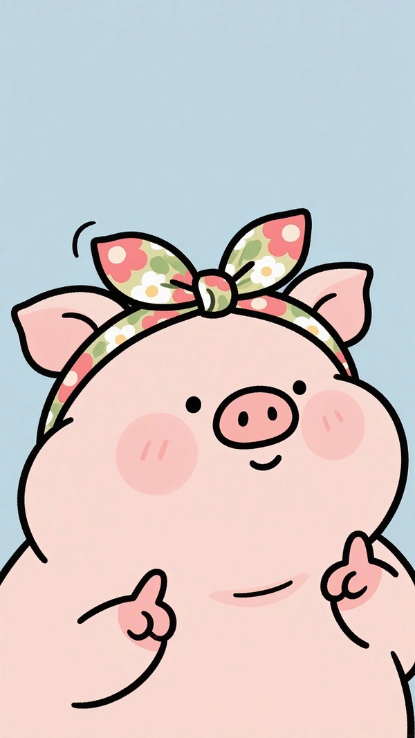 lợn chibi cute 24